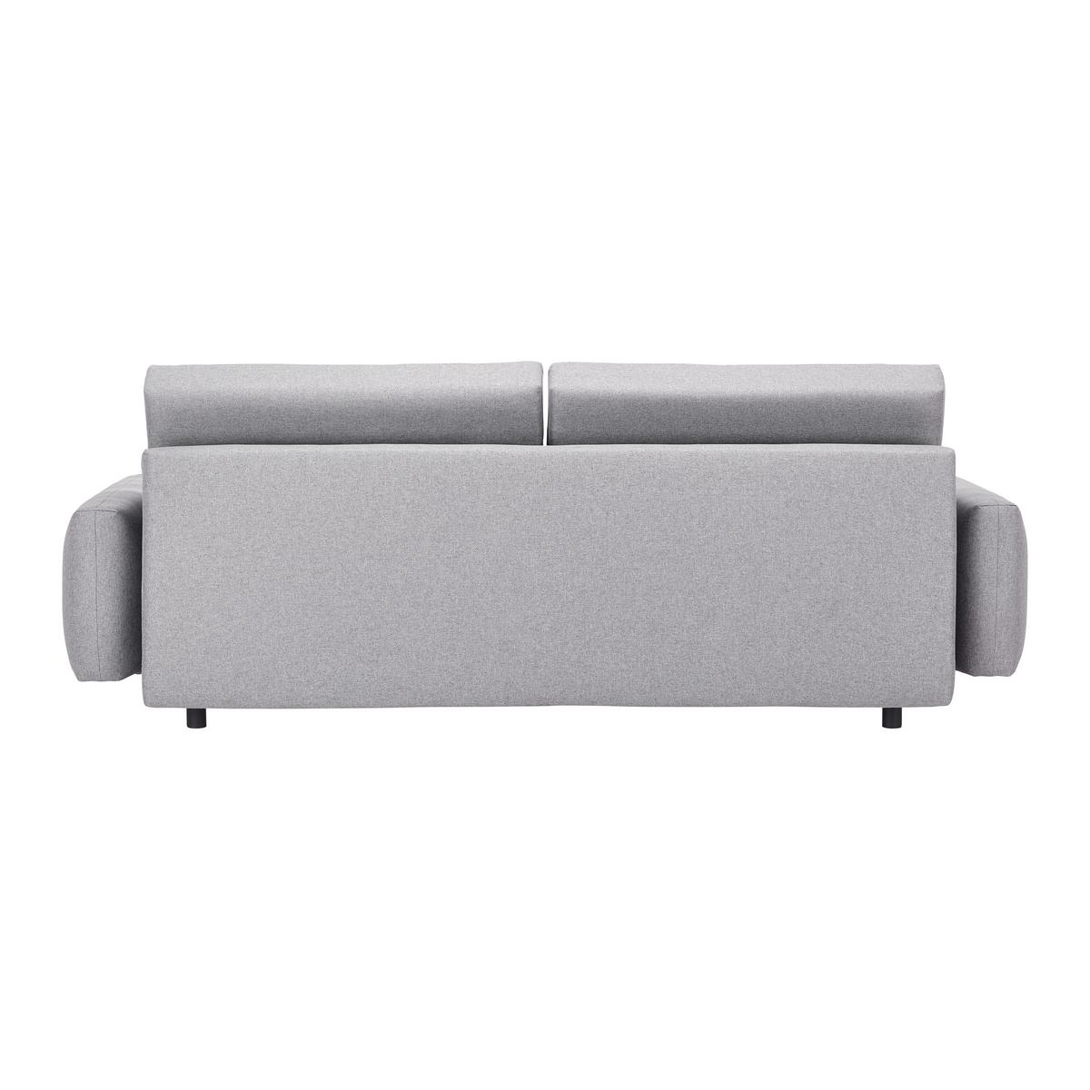 Rozkladacia pohovka LUSIA sivá - čierna/sivá, Modern, kov/drevo (242/95/95cm) - Bessagi Home