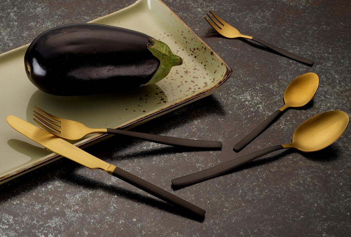 Besteckset Besteck Set Positano 20tlg - Goldfarben, Basics, Metall - Echtwerk