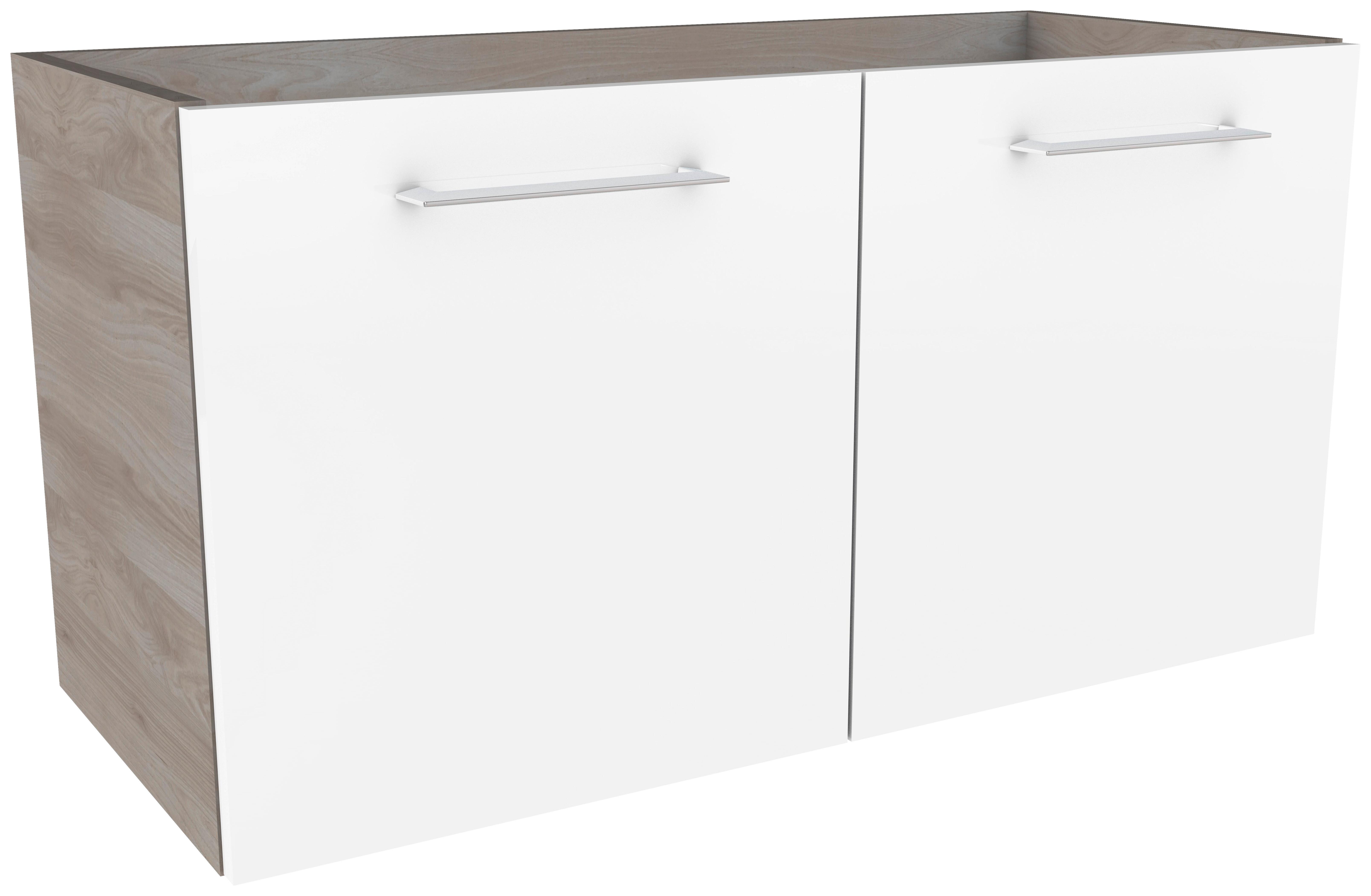 Waschtischunterschrank mit Türdämpfer Lima B: 80cm - Eschefarben/Weiß, MODERN, Holzwerkstoff (80/42/35cm) - MID.YOU