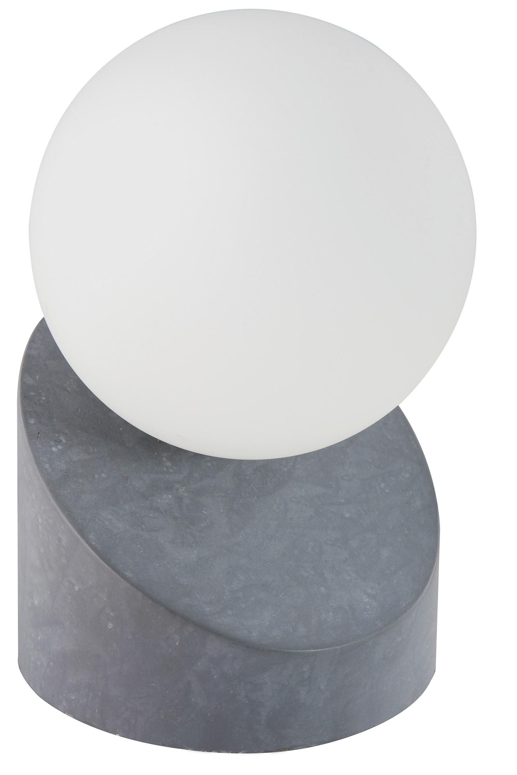 LED-Tischleuchte 503001486x Alisa - Dunkelgrau/Weiß, Design, Glas/Metall (10/16cm) - Novel