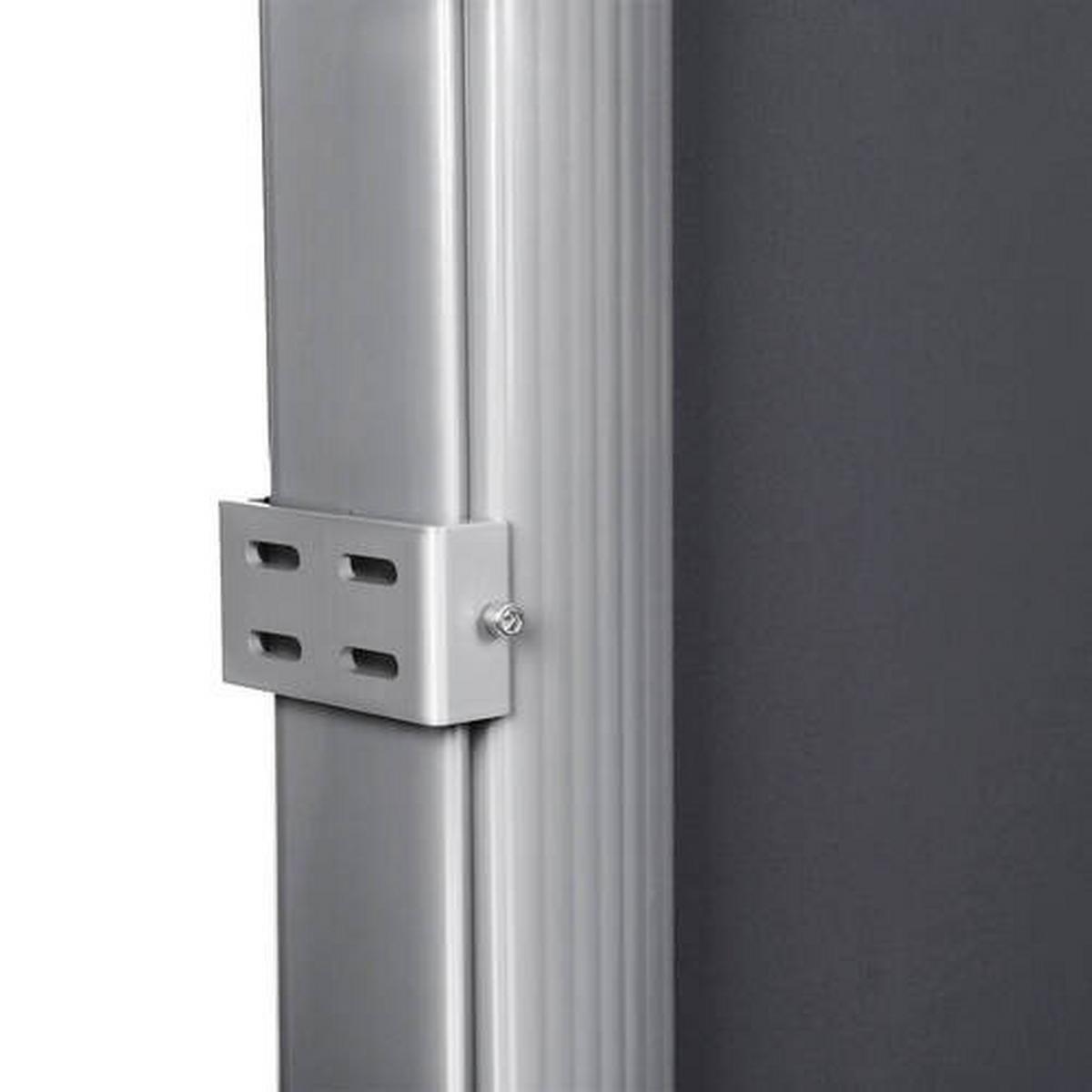 Seitenmarkise Grau Bxh: 400x160 Cm - Grau, Basics, Textil/Metall (400/160cm) - Modante