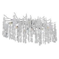 Deckenleuchte Exkl. E14, 40w - Klar/Silberfarben, Design, Glas/Metall (100/55/45cm) - Globo