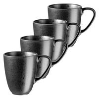 Kaffeebecherset Essential Steinzeug, Schwarz, 6-Teilig - Schwarz, Basics, Keramik (9/11cm) - Mäser