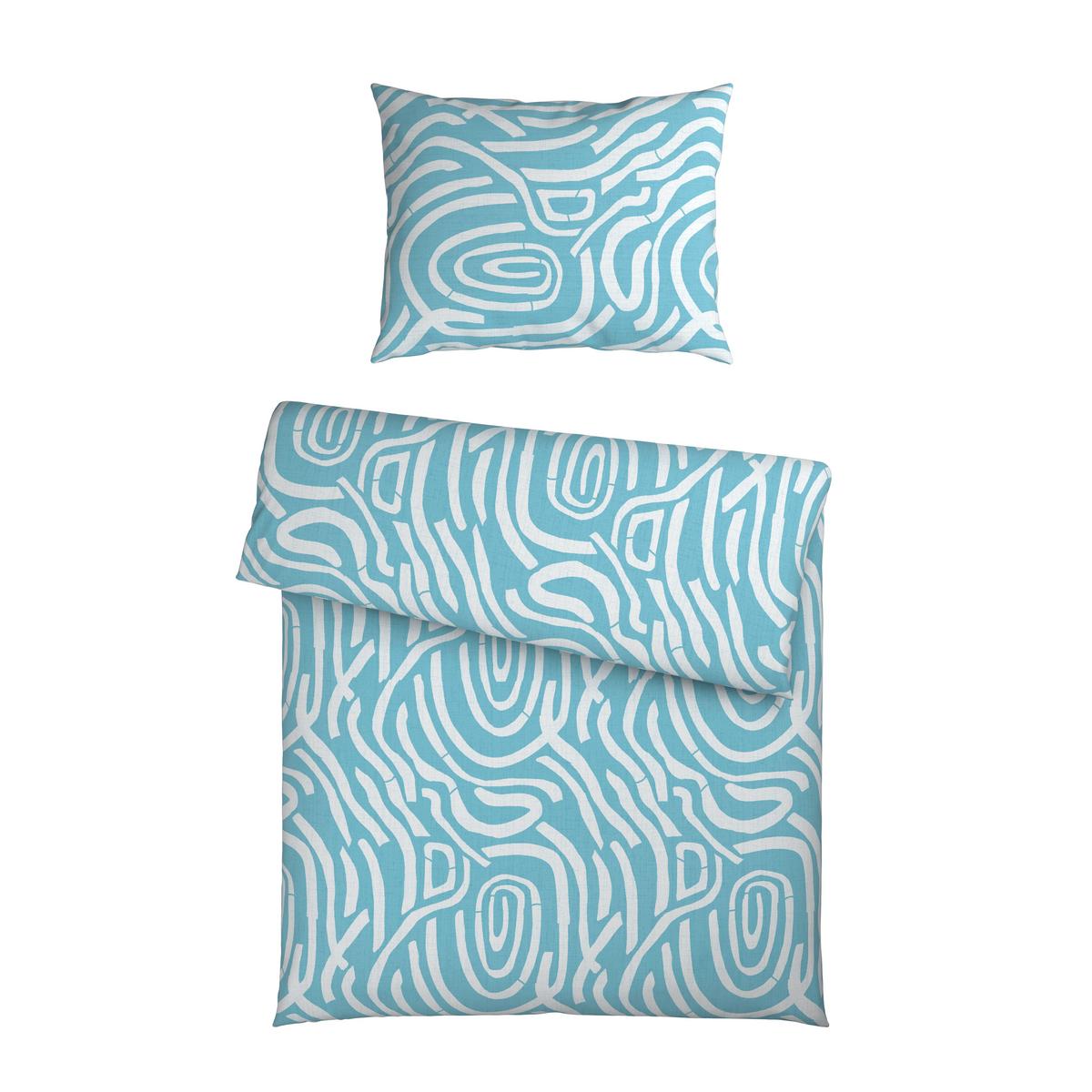 Bettwäsche Xara - Blau, MODERN, Textil - Luca Bessoni