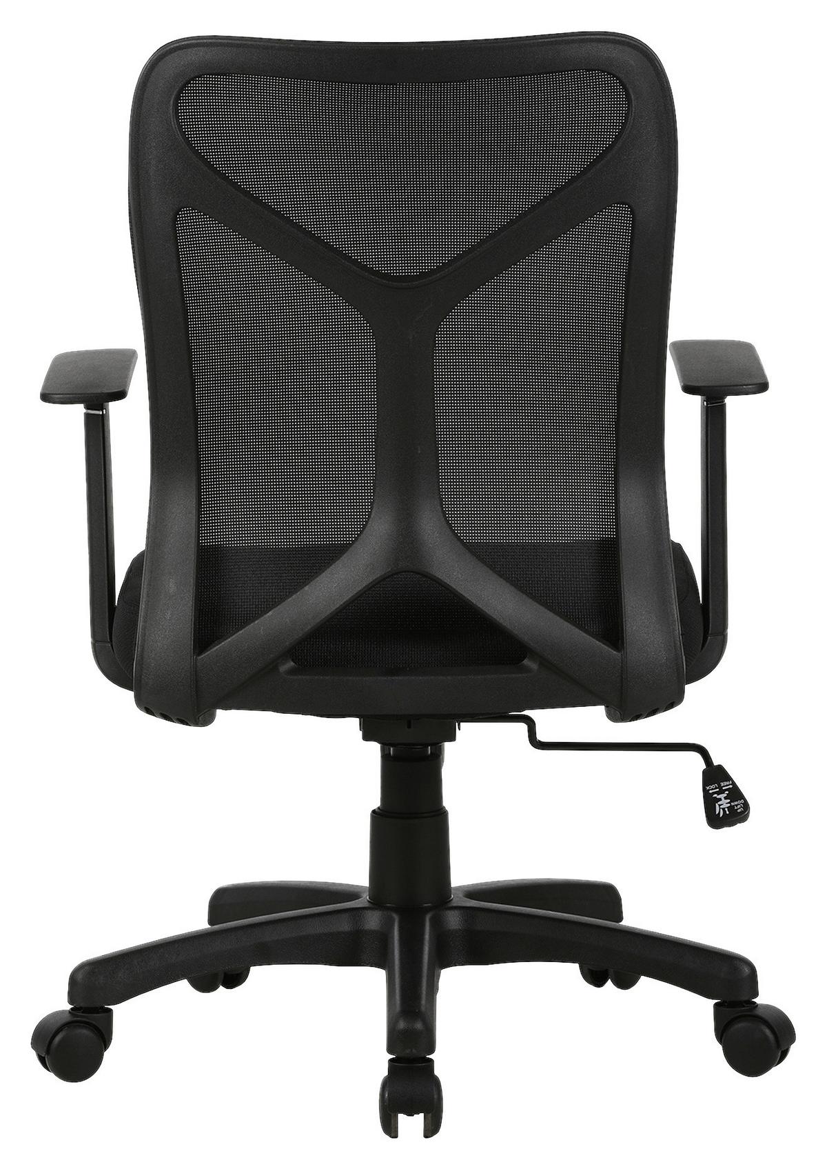 Drehstuhl Bone - Schwarz, MODERN, Kunststoff/Textil (61,5/91/51,5cm) - MID.YOU