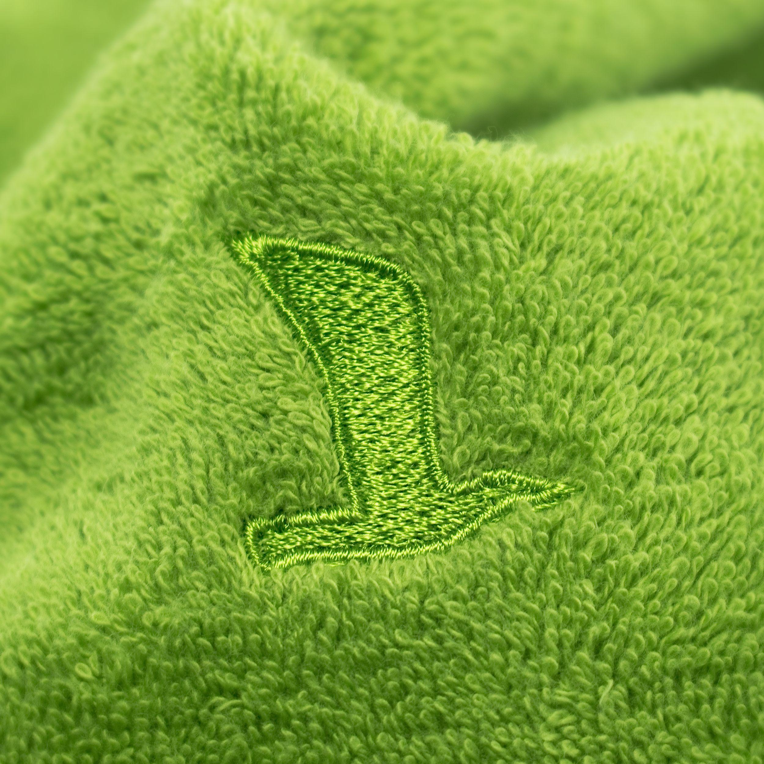 Duschtuch Superwuschel 550 G/ M⊃2 Grün/Peridot 80x150 - Grün, Basics, Textil (80/150cm) - Moeve