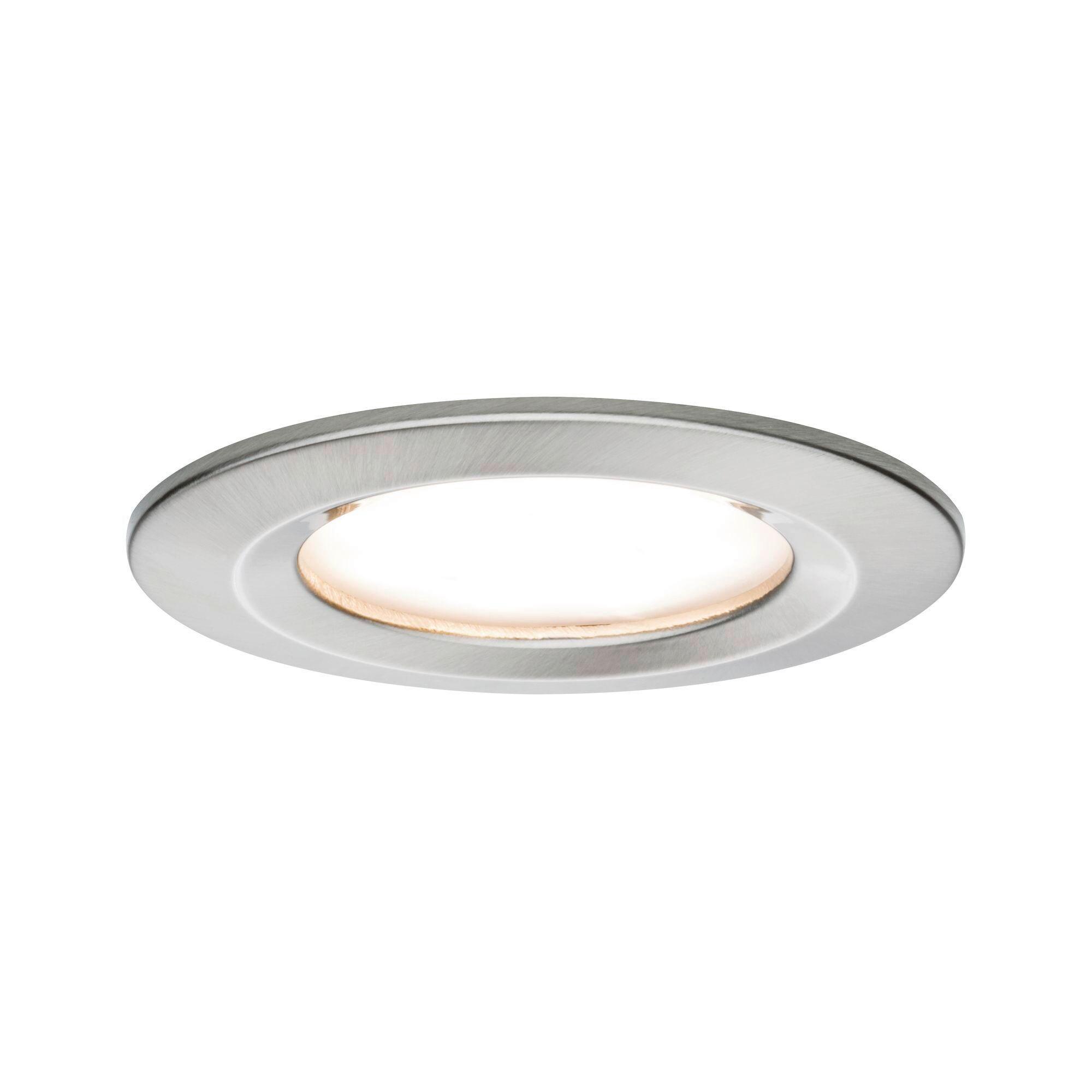 LED-Deckenleuchte Ø 7,8 cm 1-Flammig, Rund - Alufarben, Basics, Metall (7,8cm) - Paulmann