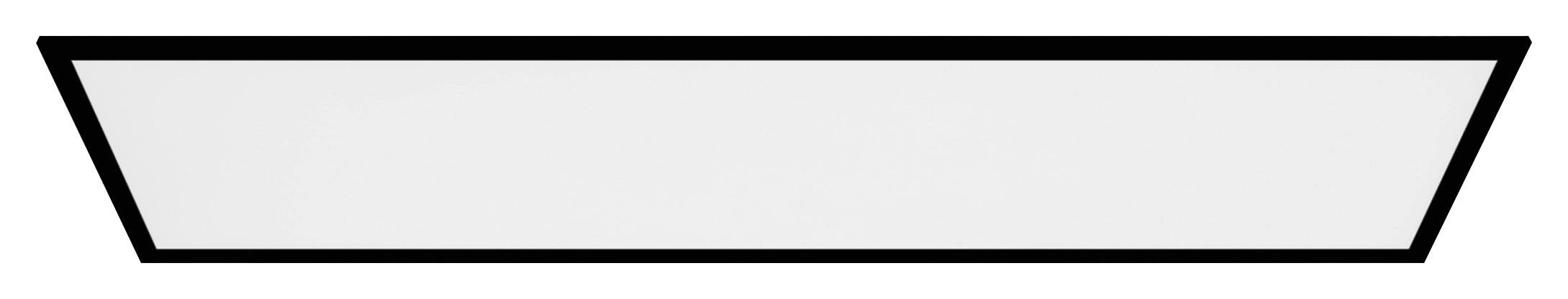 LED-Deckenleuchte Salabrena-Tw L: 120 cm mit Fernbedienung - Schwarz/Weiß, Basics, Kunststoff/Metall (120/30/5cm) - Eglo