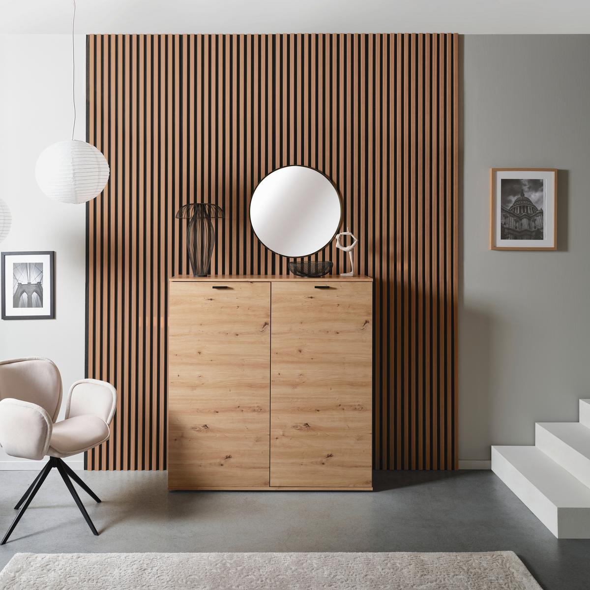 Akustikpaneel Josef - Walnussfarben, MODERN, Holzwerkstoff/Kunststoff (60/120/2cm)