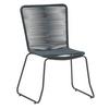 Gartenstuhl Trendy Aus Metall Und Kunststoff - Anthrazit, MODERN, Kunststoff/Metall (58/88/62cm) - Beldano