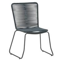 Gartenstuhl Trendy Aus Metall Und Kunststoff - Anthrazit, MODERN, Kunststoff/Metall (58/88/62cm) - Beldano