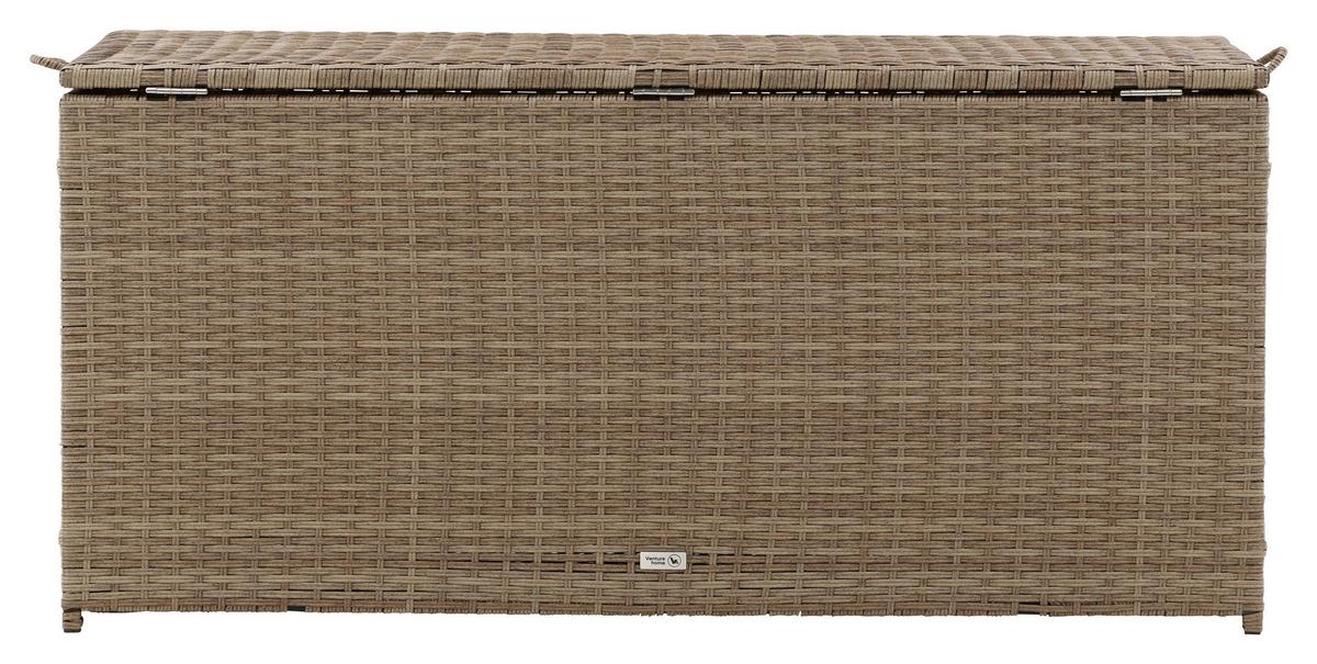 Kissenbox London - Hellbraun, KONVENTIONELL, Kunststoff (130/60/60cm) - Gardenson