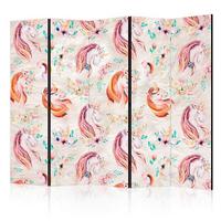 Paravent Multicolor B: 225 cm - Multicolor, Basics, Holz/Textil (225/172/3cm) - artgeist