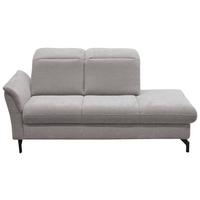 Leňoška ROMERO, levá, světle šedá - černá/světle šedá, Moderní, kov/textil (103/188cm)