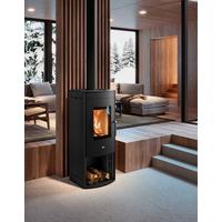 Kaminofen Margherita Schwarz Metall 10,5kw - Schwarz, Basics, Metall (55,9/131,2/56,2cm)