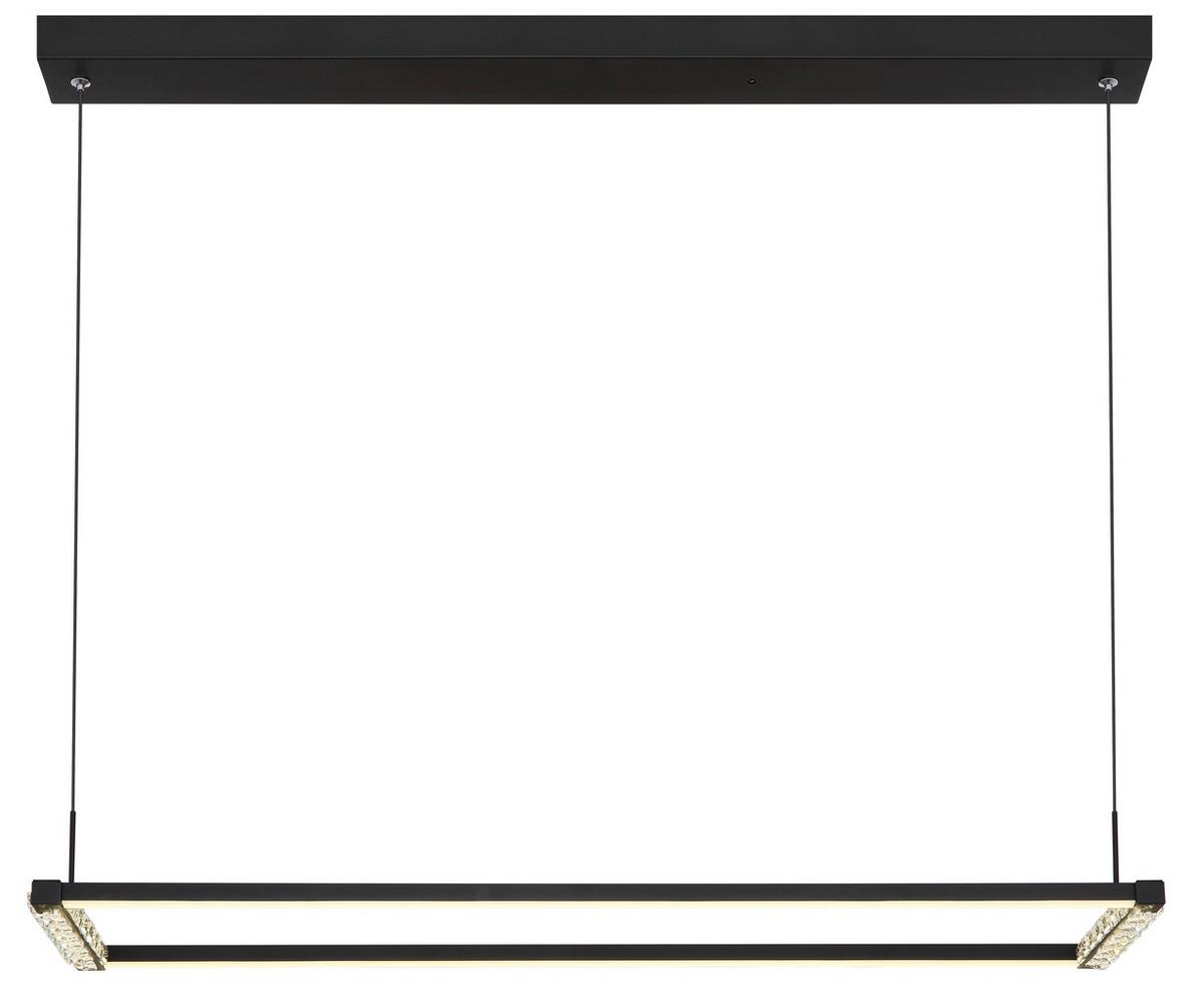 Led-hängeleuchte 67164h - Klar/Schwarz, Design, Kunststoff/Metall (102,5/20,6/150cm) - Globo
