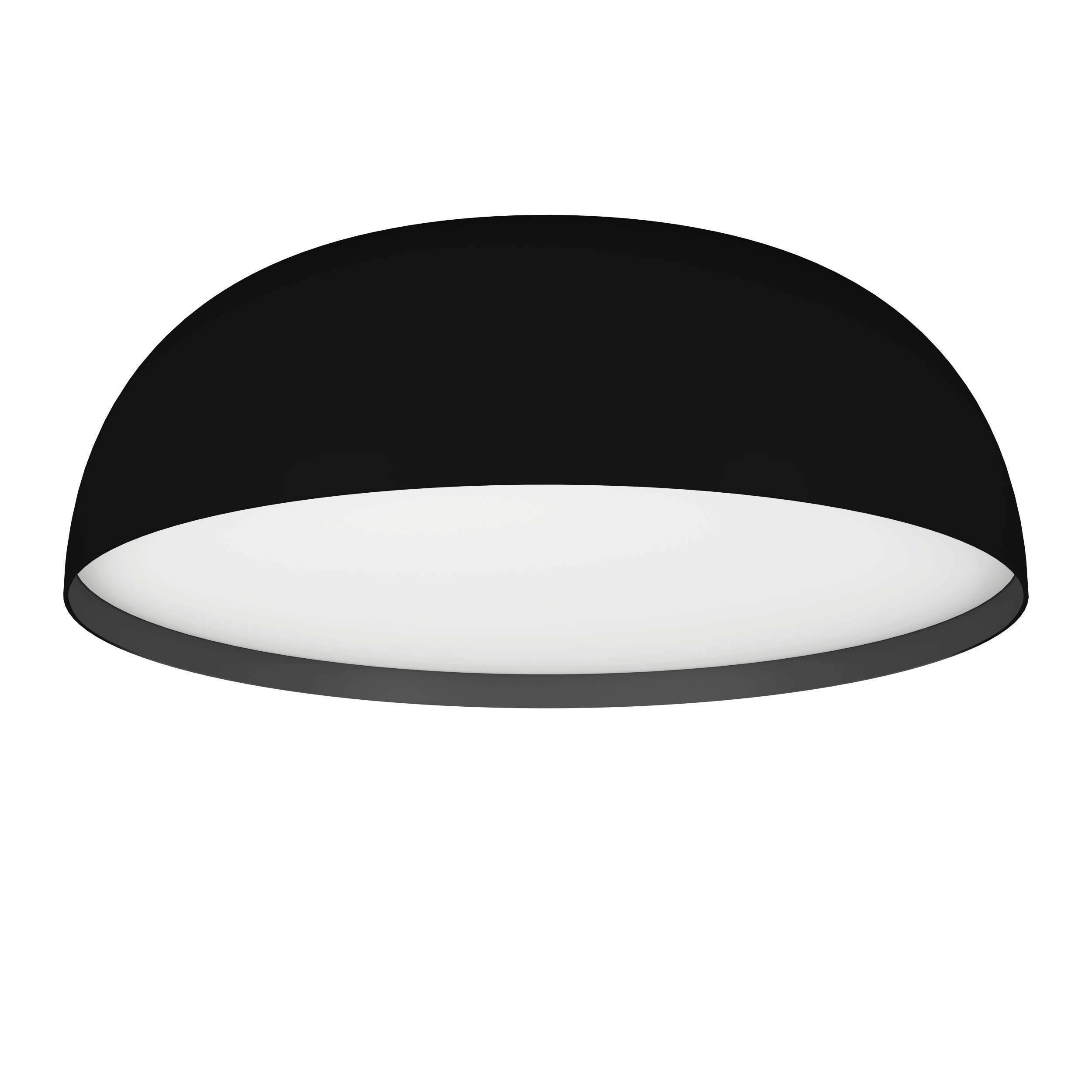 LED-Deckenleuchte Tollos-Z Ø 40 cm Farbwechsler - Schwarz/Weiß, Design, Kunststoff/Metall (40/13cm) - Eglo