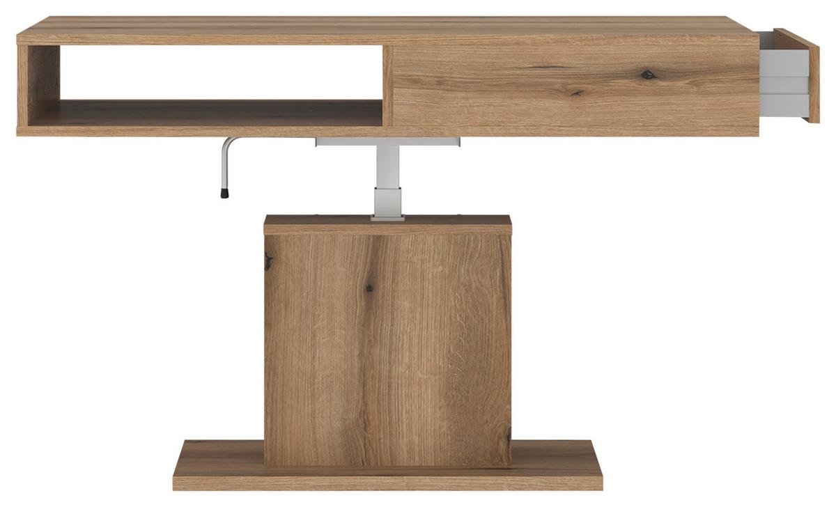 Couchtisch Cortado Eiche Dekor, B: 110cm - Eichefarben, MODERN, Holzwerkstoff (110/59,6-79,6/65cm) - Modern Living