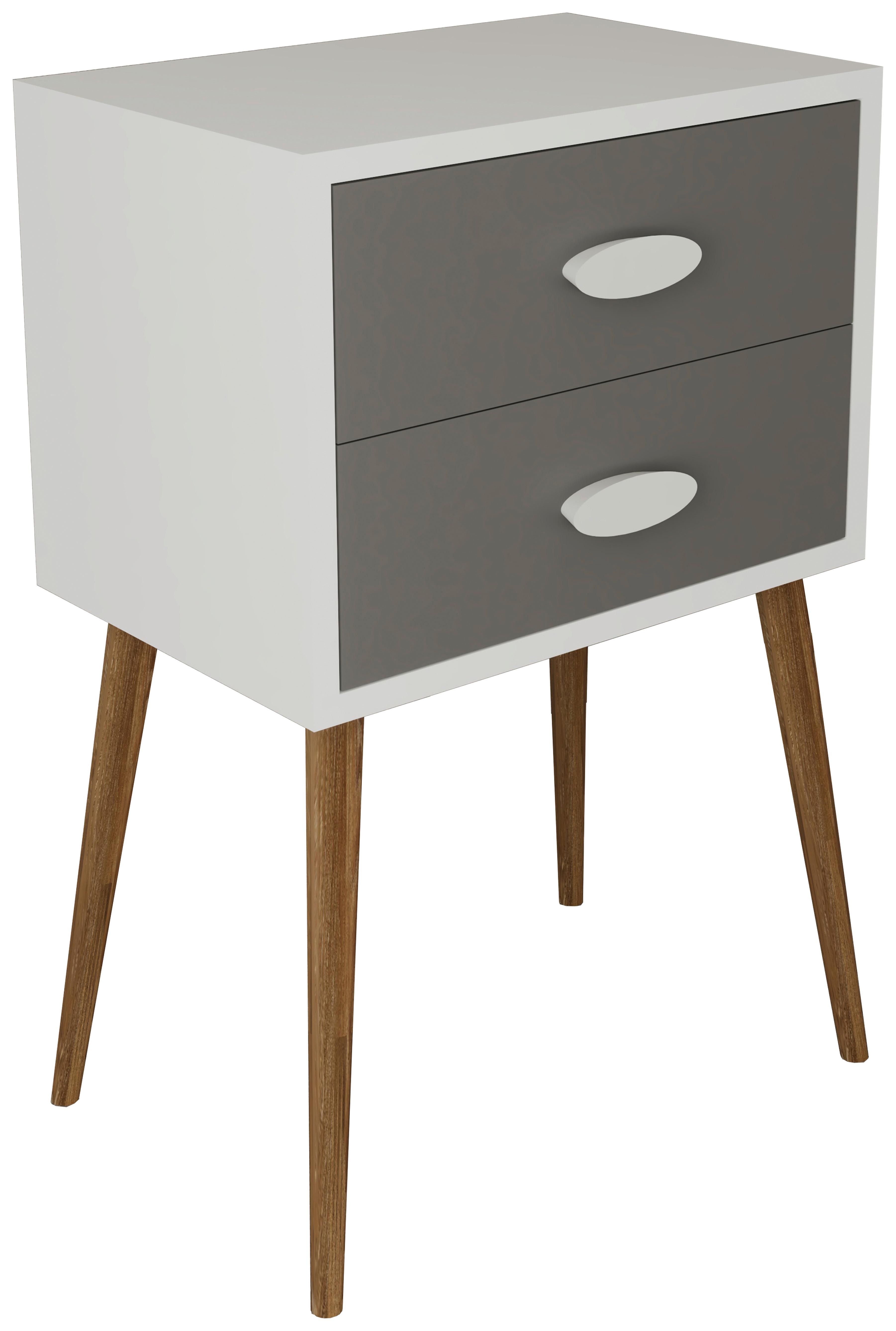 Nachtkästchen Singol Xxl - Honigeiche/Anthrazit, MODERN, Holzwerkstoff (45/70/30cm) - MID.YOU