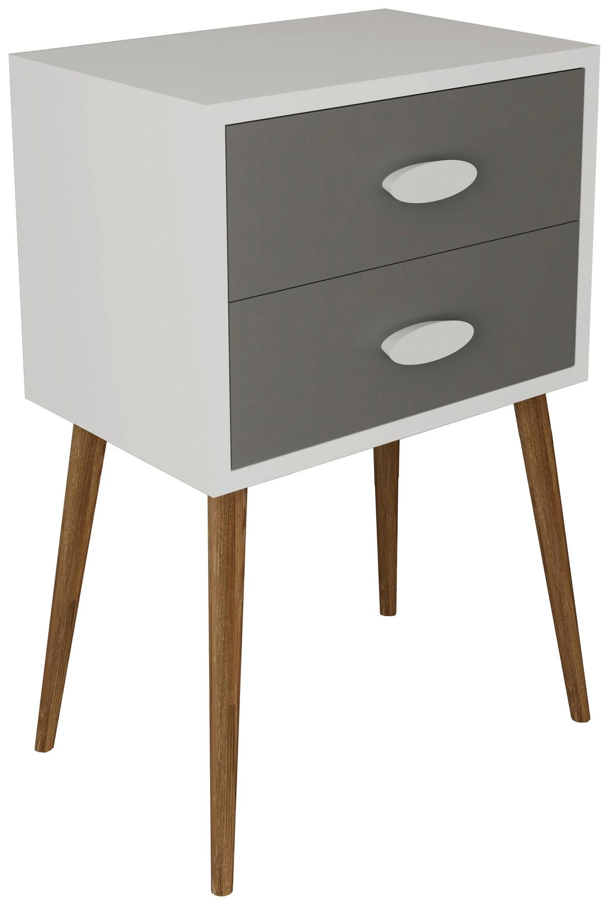 Nachtkästchen Singol Xxl - Honigeiche/Anthrazit, MODERN, Holzwerkstoff (45/70/30cm) - MID.YOU