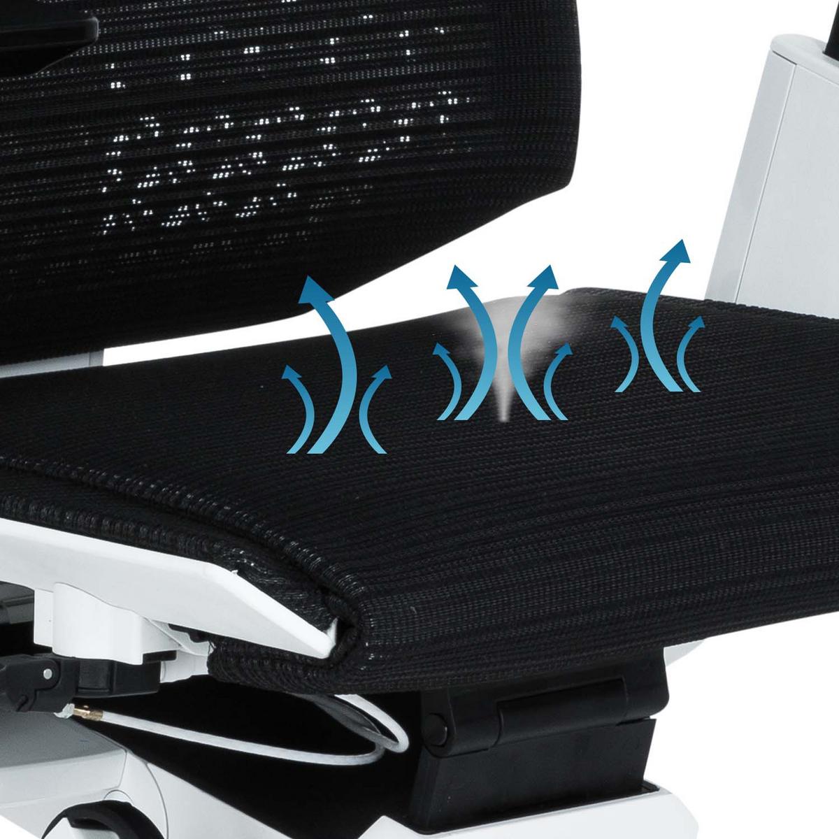 Bürostuhl mit atmungsaktivem Netzstoff