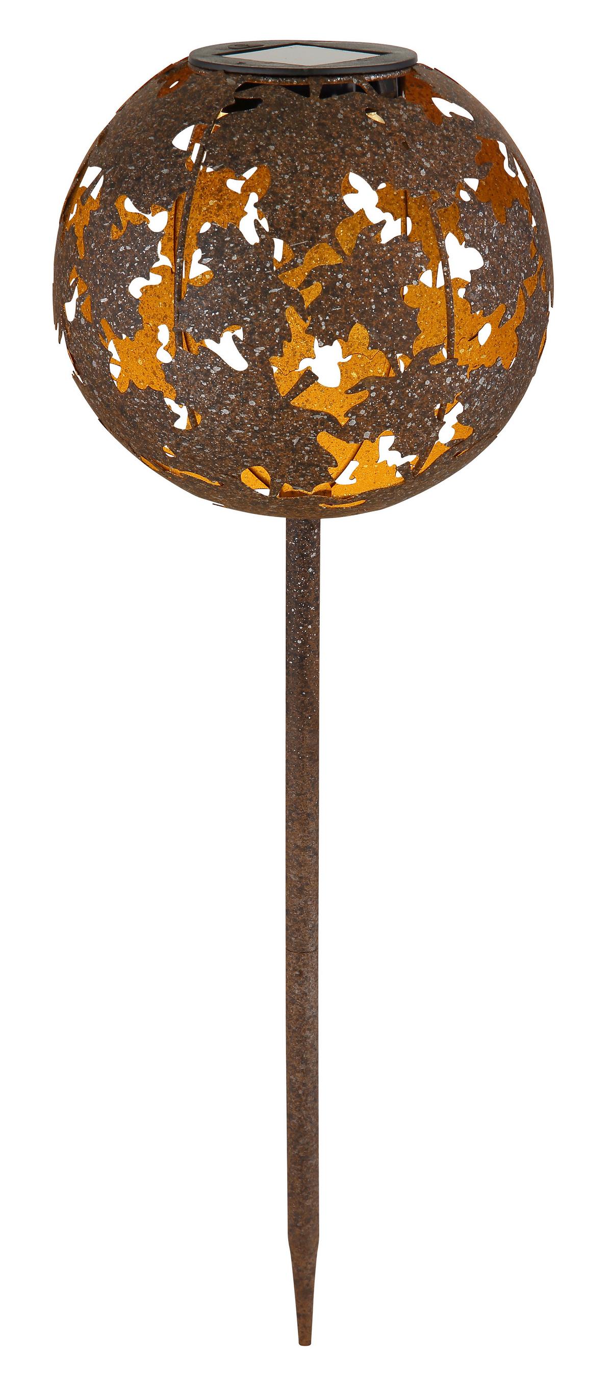 Solarleuchte, Rostfarben,3000k 36748_solar - Rostfarben, Basics, Metall (18/52,5cm) - Globo