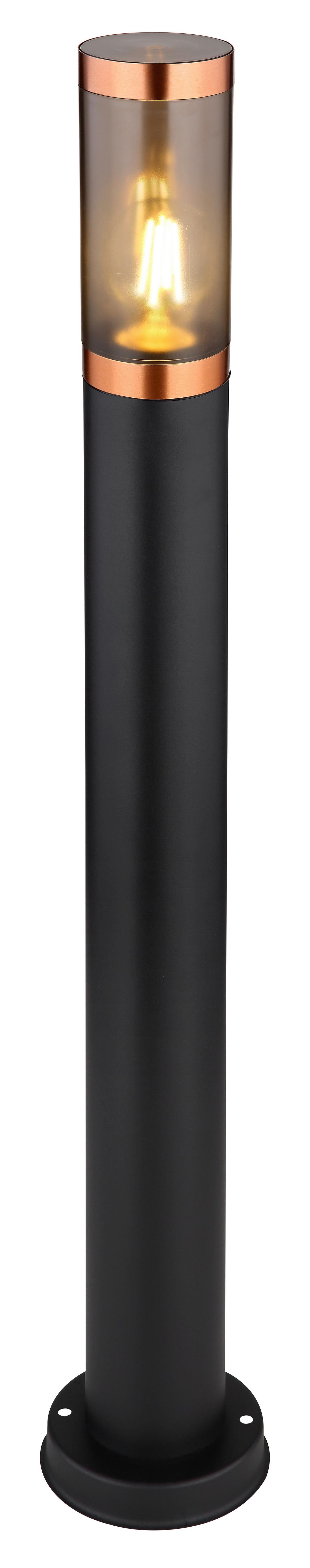 Außenleuchte 31588bc - Schwarz/Grau, Design, Kunststoff/Metall (12,7/80cm) - Globo