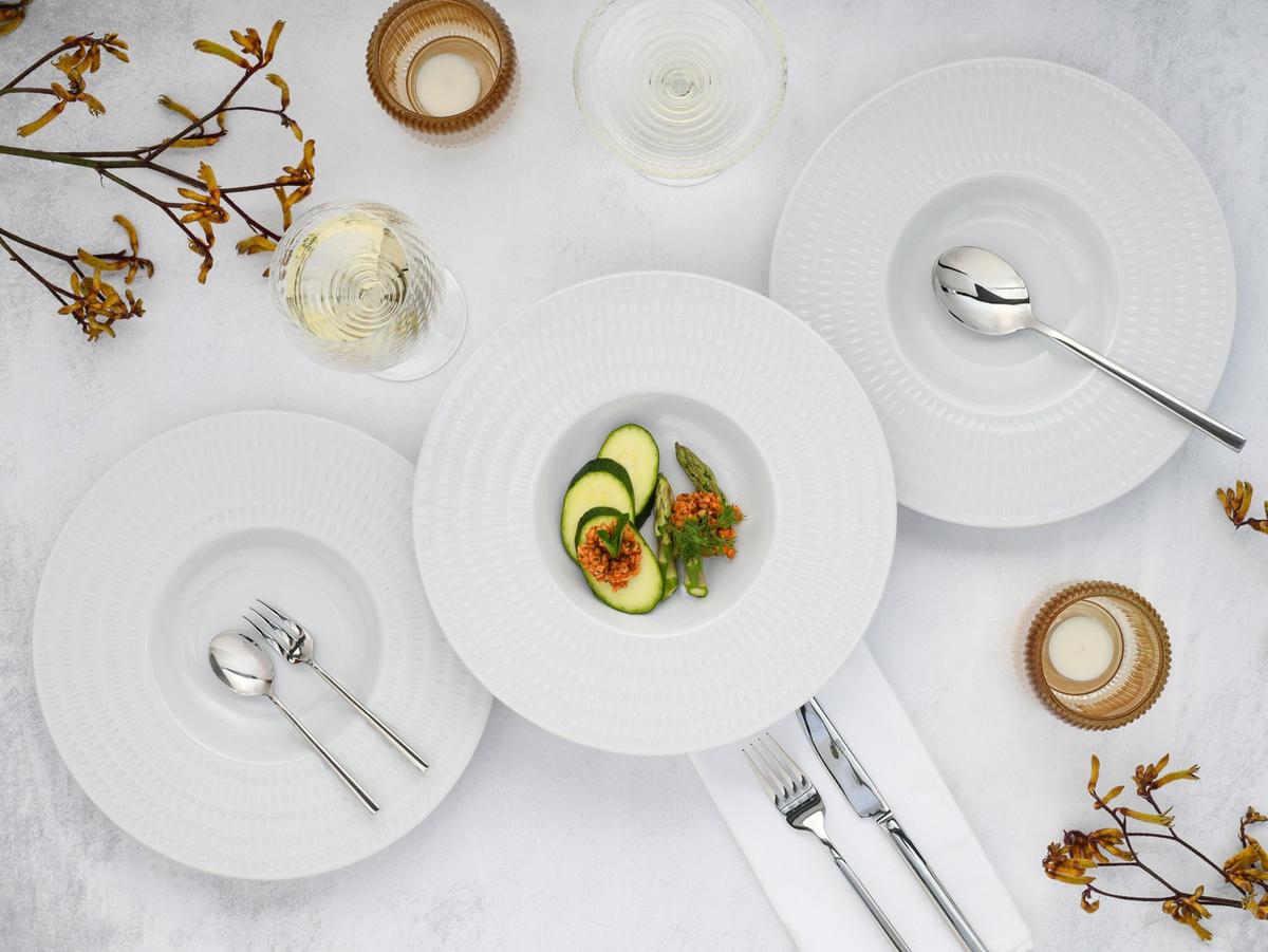 Gourmetteller Porzellan, weiß - Weiß, Basics, Keramik (27/4cm) - Creatable