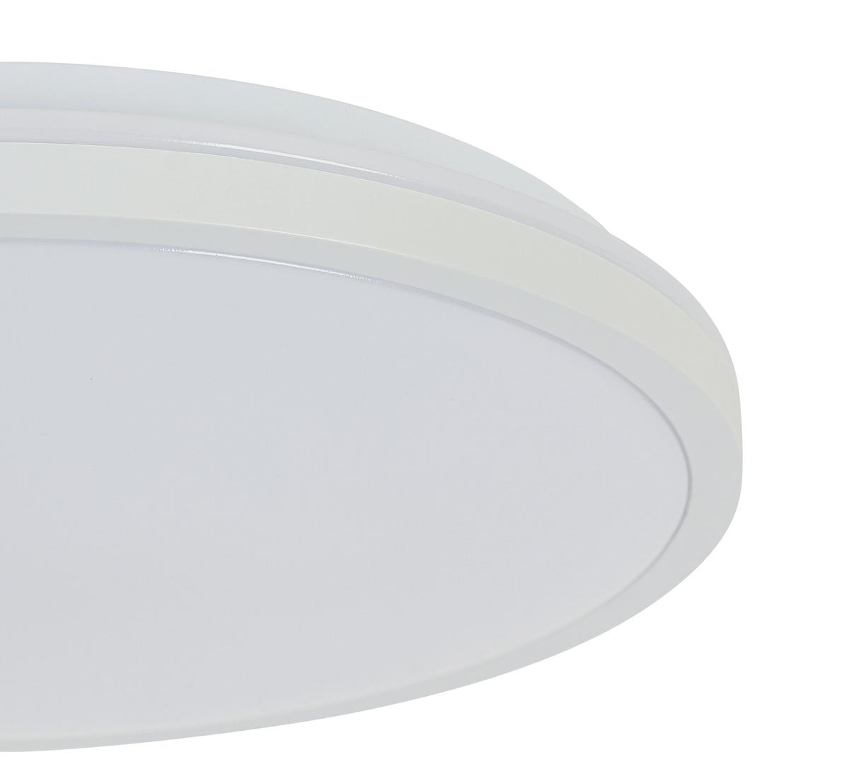 LED-Deckenleuchte, 4000k Cajus - Weiß, Basics, Kunststoff/Metall (29,5/4,2cm) - Luca Bessoni