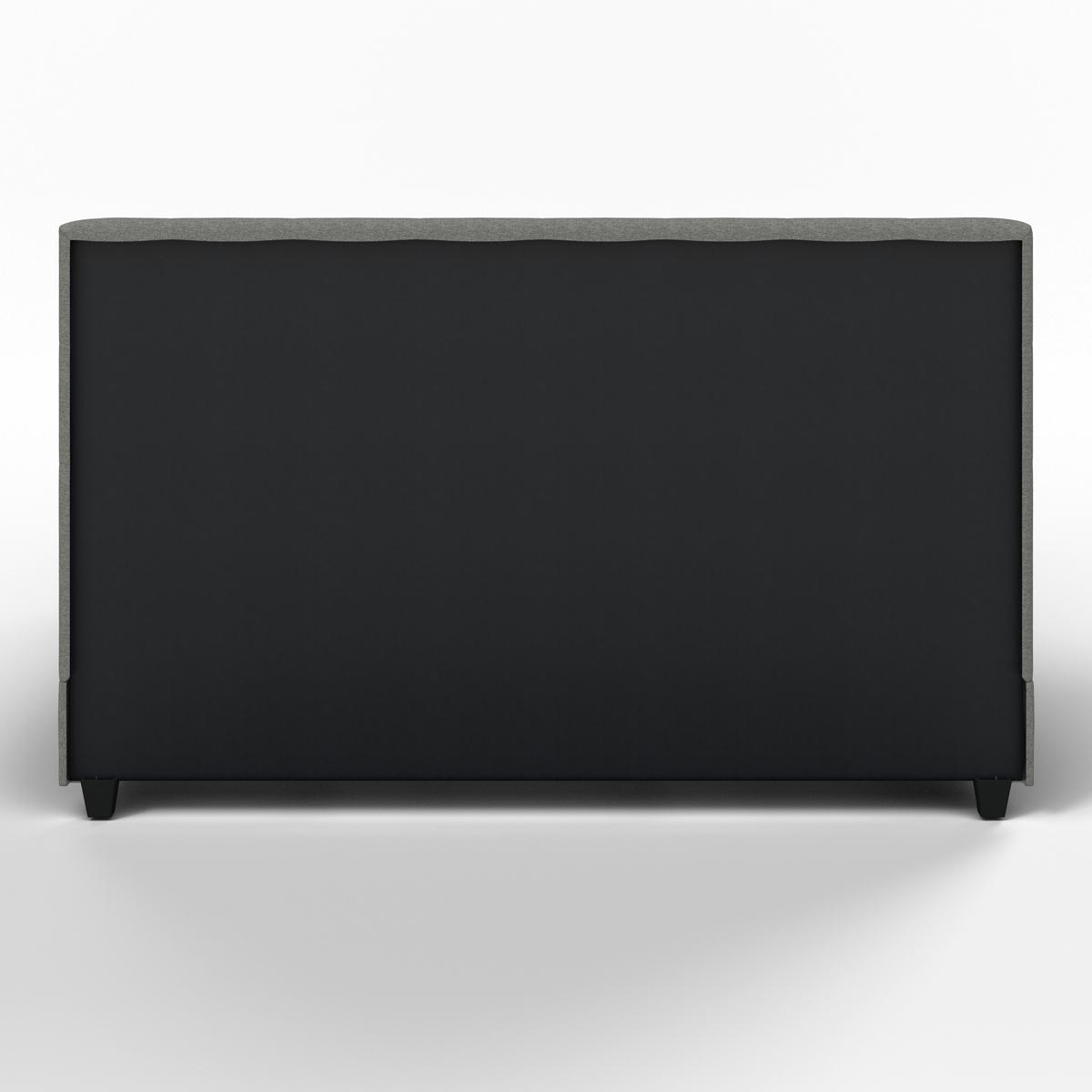 Čalouněná postel FREDERICO 180x200, světle šedá - černá/světle šedá, Moderní, kov/dřevo (180/200cm) - Bessagi Home