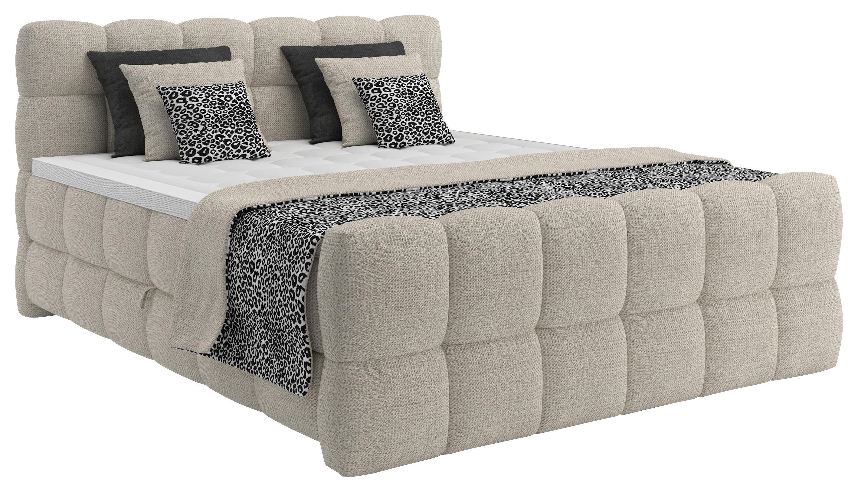 Boxspringbett Brisbane inkl. Bettkasten 200x200