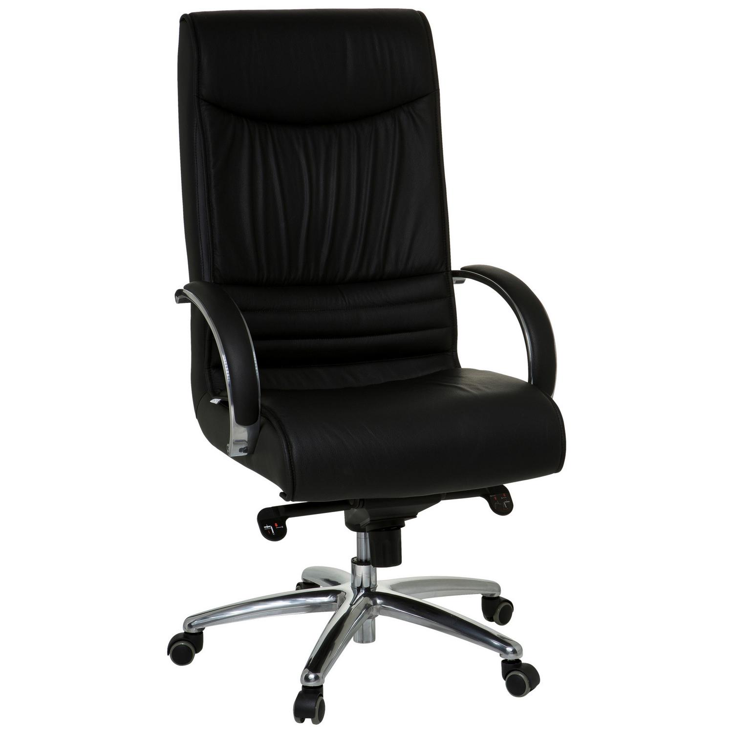 Chefsessel XXL Schwarz bis 150 kg 60x130x47 cm