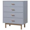 Kommode Melanie Grau/Eichefarben 80 cm - Eichefarben/Grau, Design, Holzwerkstoff (80/100/44cm) - MID.YOU