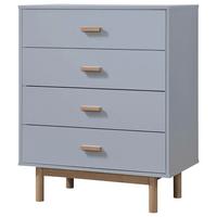 Kommode Melanie Grau/Eichefarben 80 cm - Eichefarben/Grau, Design, Holzwerkstoff (80/100/44cm) - MID.YOU