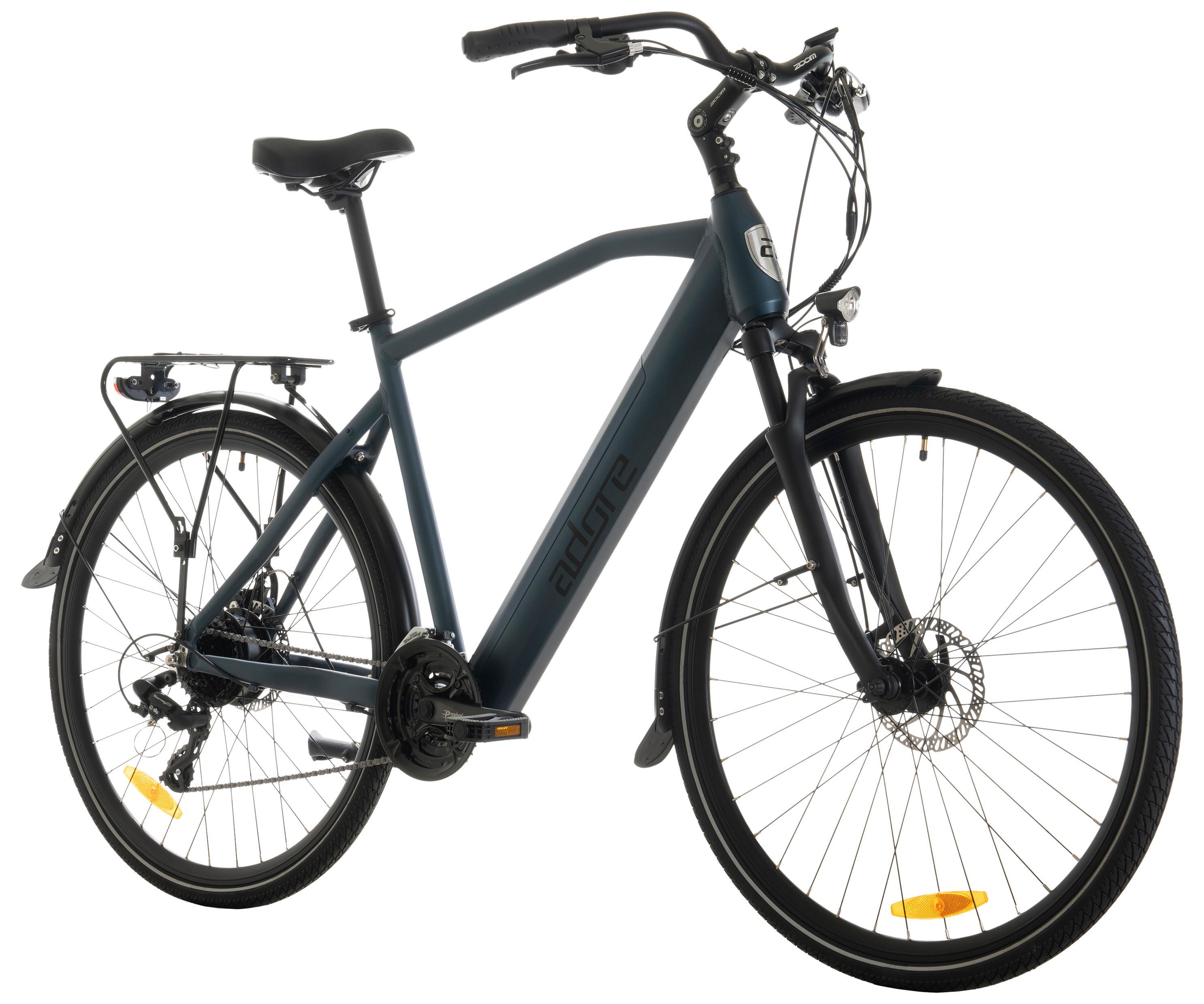Elektrofahrrad Dunkelblau 24 Gänge - Dunkelblau, Basics, Metall (180/70/100cm)