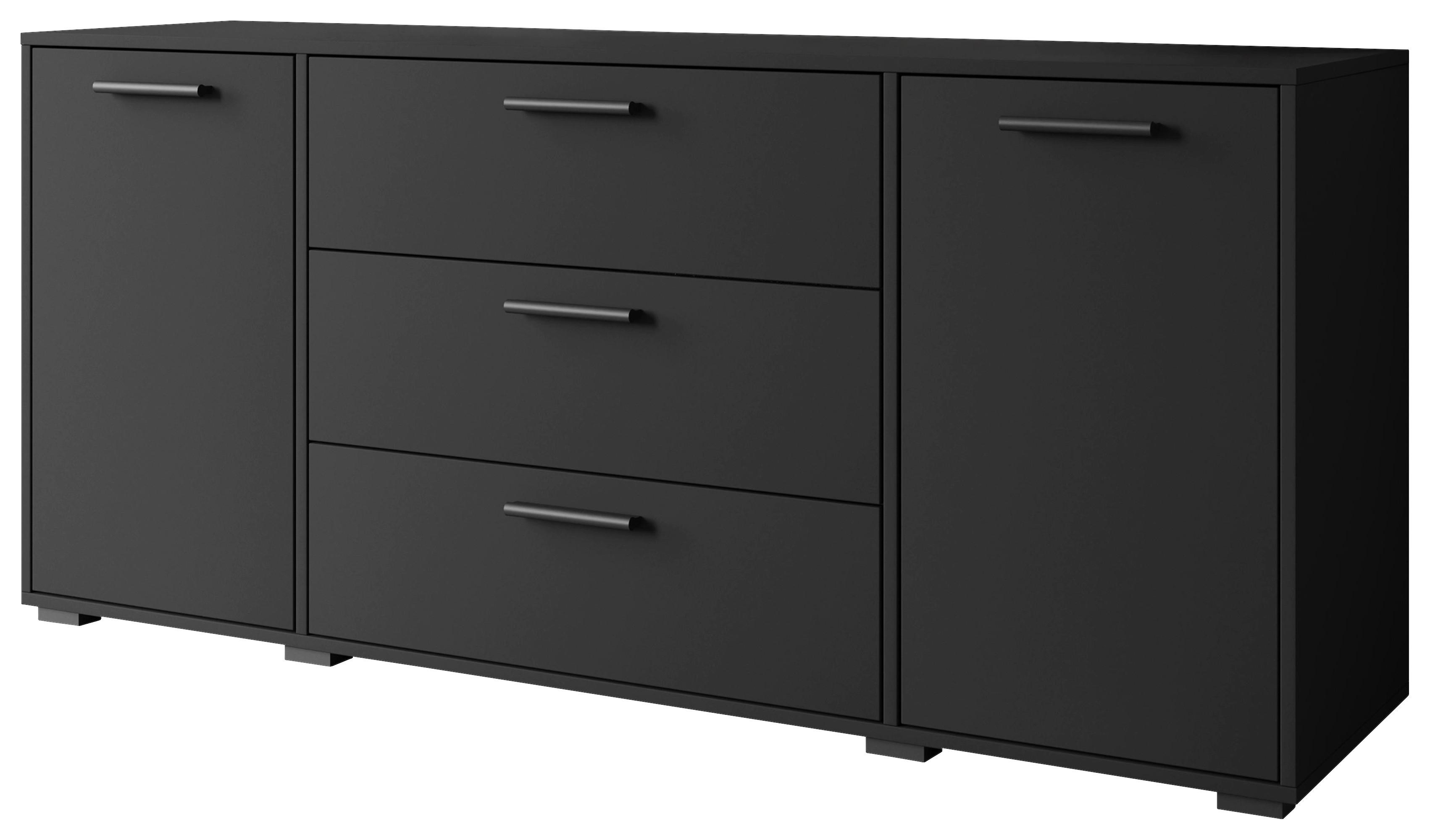 Sideboard Bogota Xl Schwarz - Schwarz, Basics, Holzwerkstoff (150/68/40cm) - MID.YOU