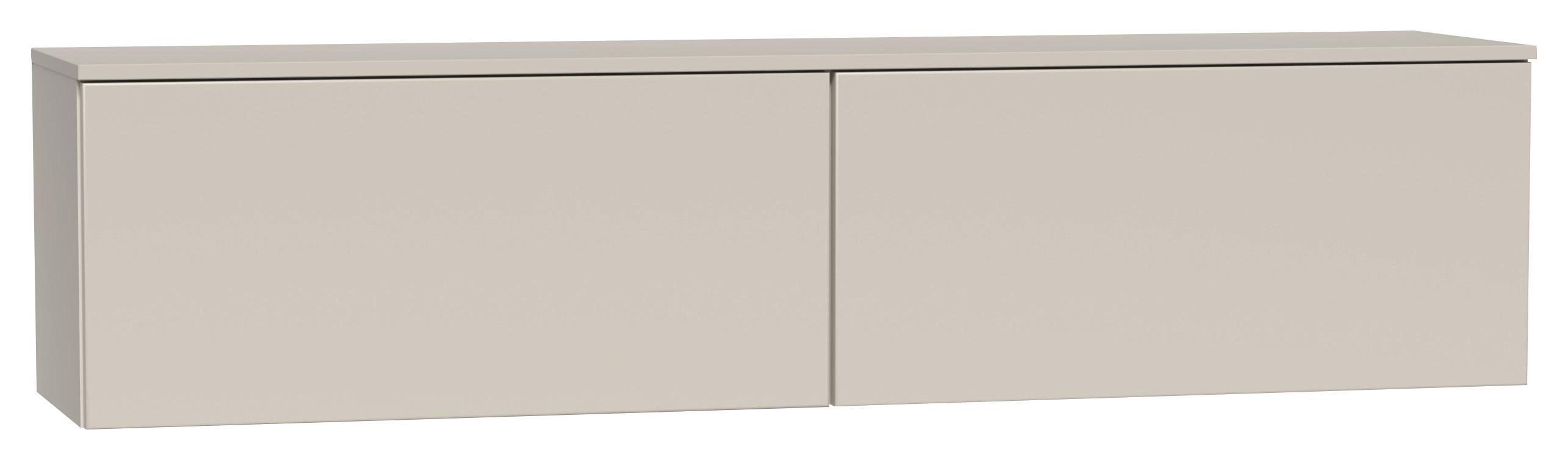 Tv-element Las Vegas Weiß B: 160 Cm - Sandfarben/Weiß, MODERN, Holzwerkstoff (160/36/37cm) - Vertico