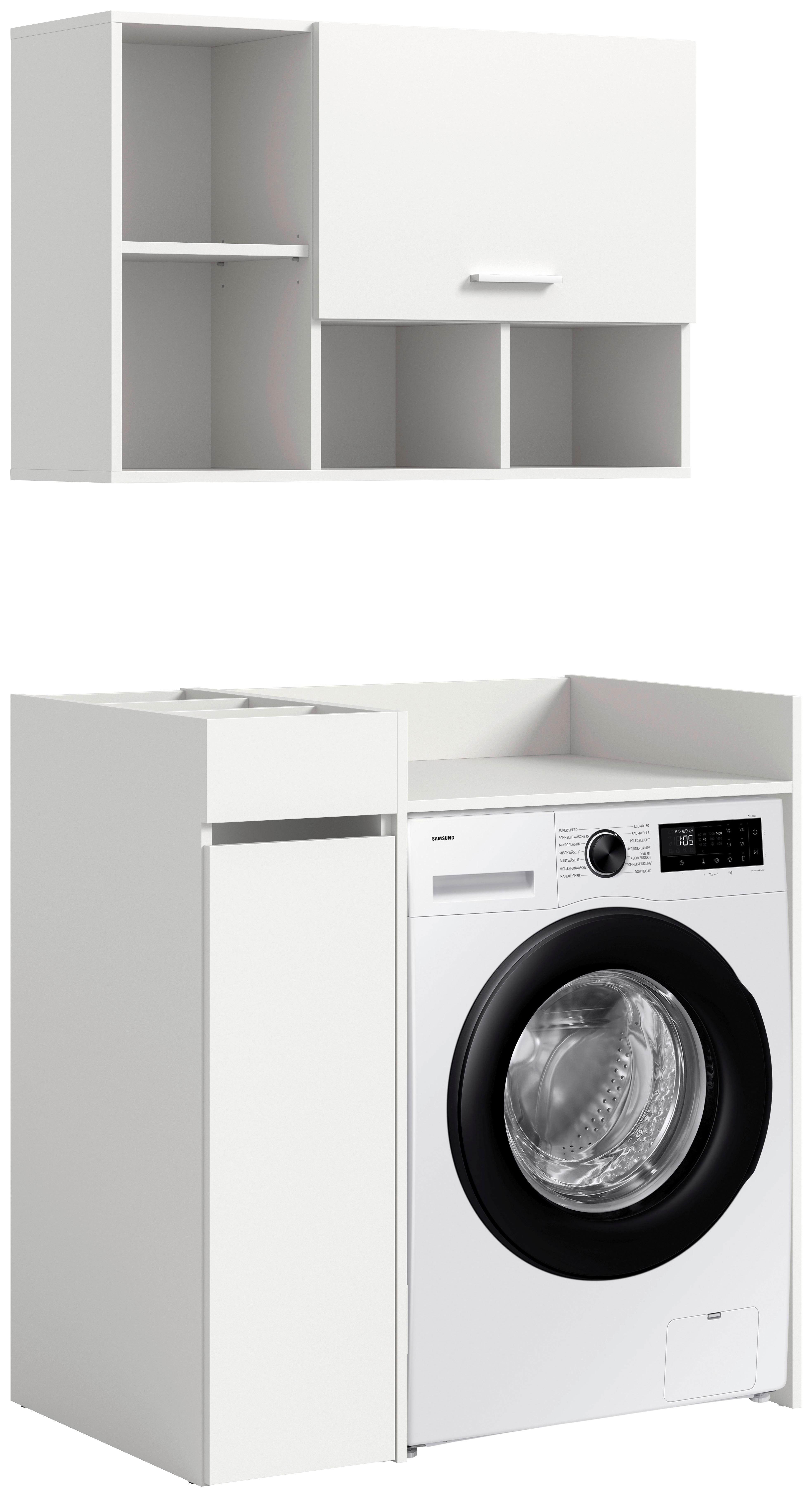 Waschmaschinenschrank Free Weiß B: 95cm