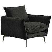 Sessel Skye Schwarz B: 96 Cm - Schwarz, Design, Textil (96/84/100cm) - Livetastic