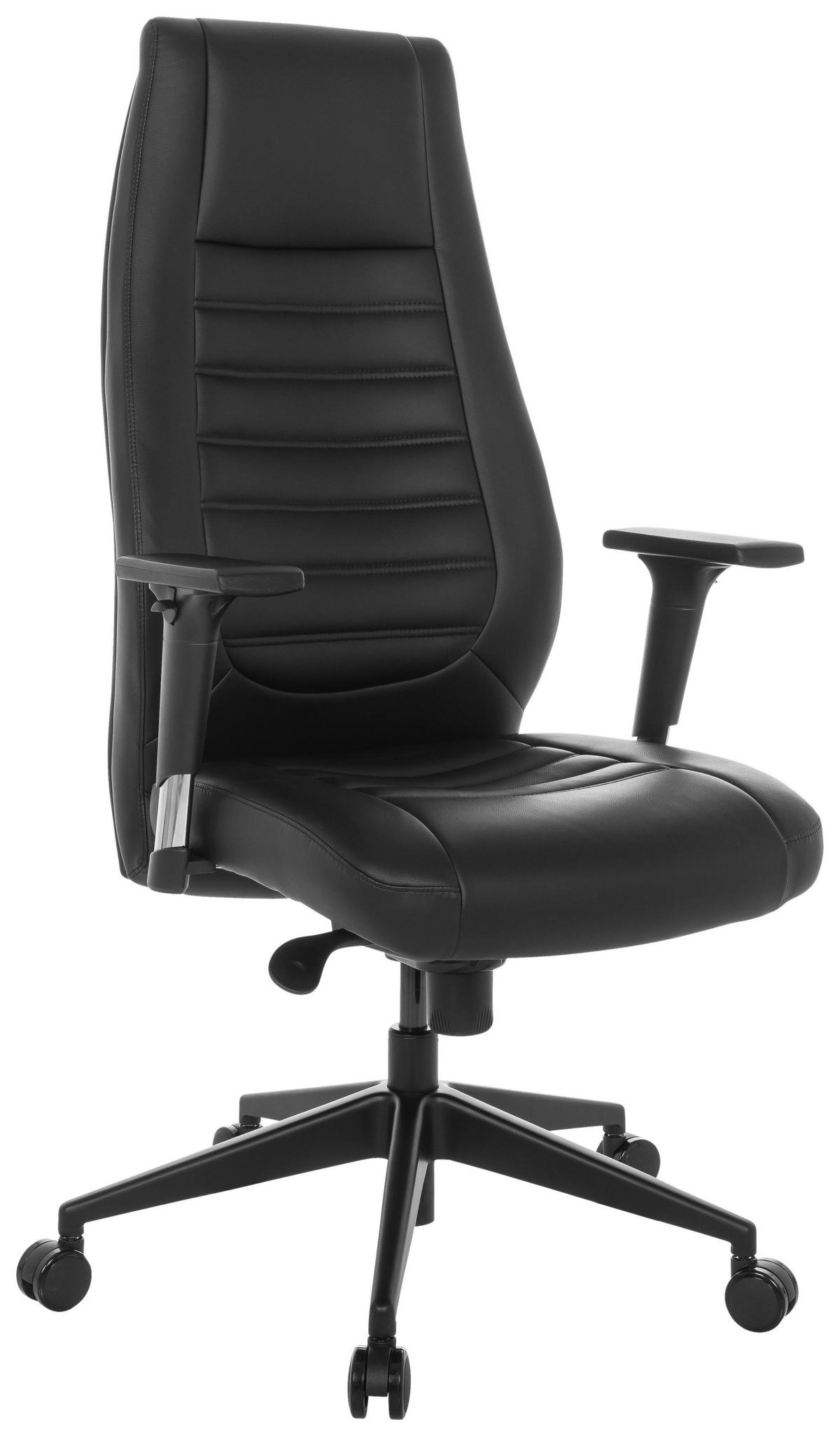 Drehstuhl Vitoro B - Schwarz, Basics, Kunststoff/Textil (67/119-129/76cm) - MID.YOU
