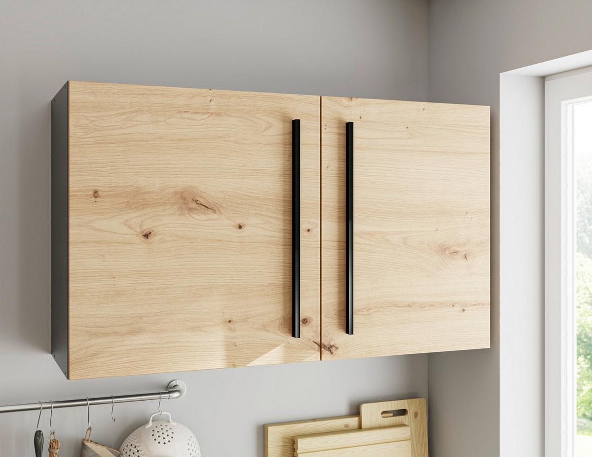 Kuchyňský blok bez spotřebičů JAZZ 8 - černá/antracitová, Lifestyle, kompozitní dřevo/plast (220cm) - MID.YOU