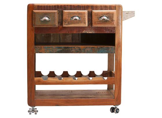 Servierwagen Lissabon B: 78 cm Altholz - Silberfarben/Naturfarben, Basics, Holz (78/85/48cm) Servierwagen Lissabon B: 78 cm Altholz - Silberfarben/Naturfarben, Basics, Holz (78/85/48cm)