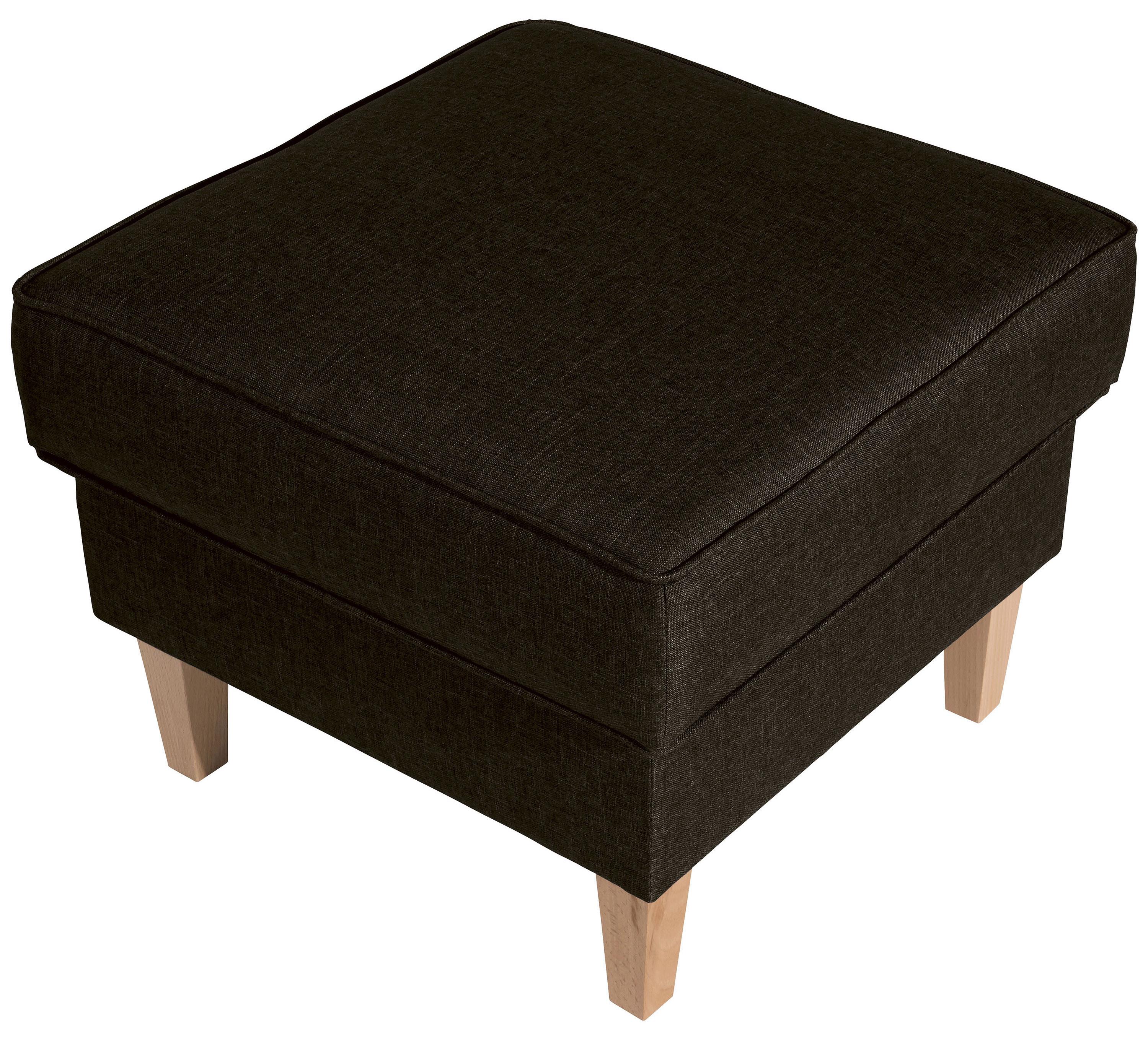 Hocker Lorris - Buchefarben/Braun, Design, Textil (53/45/53cm) - Max Winzer