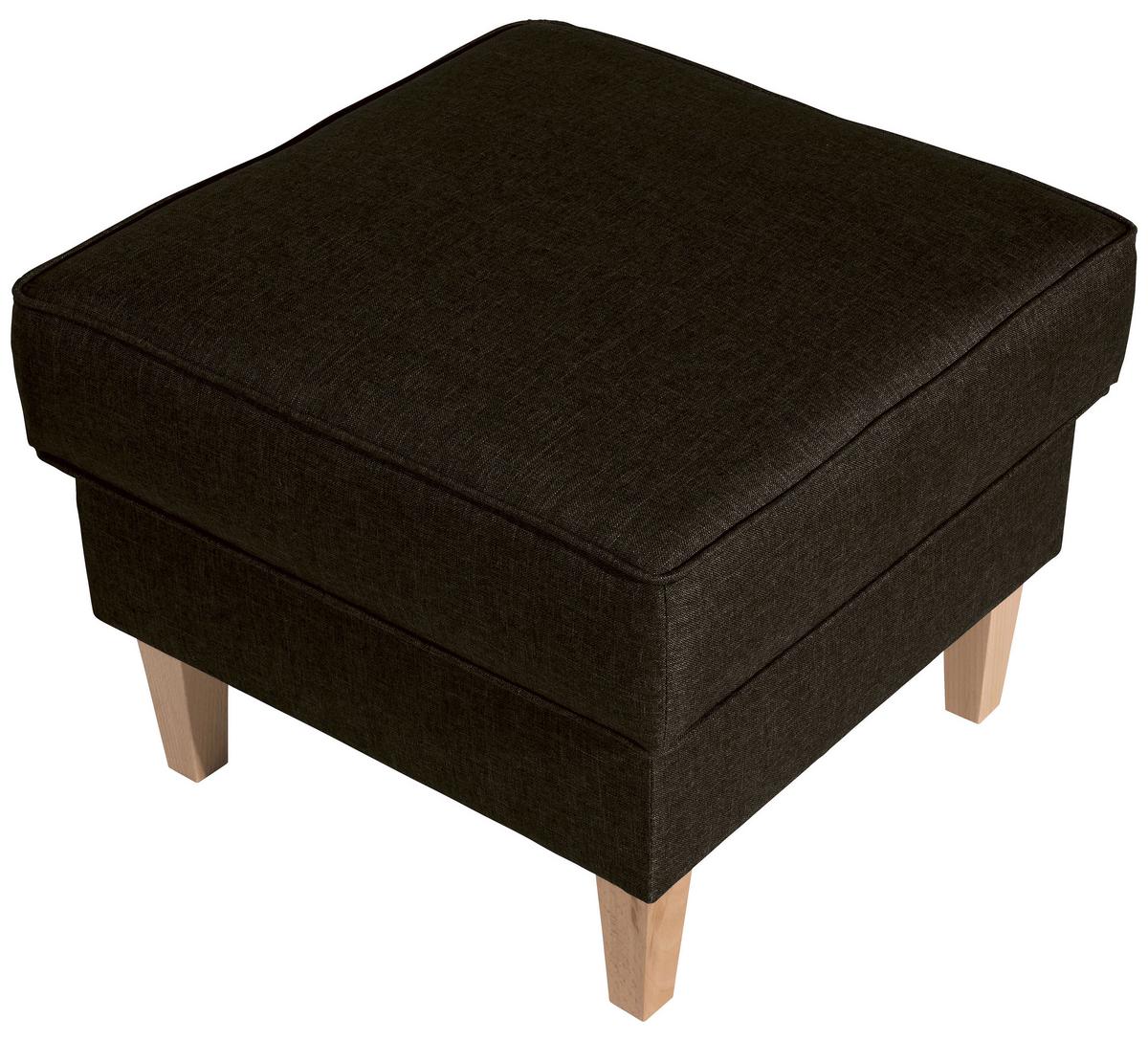 Hocker Lorris - Buchefarben/Braun, Design, Textil (53/45/53cm) - Max Winzer