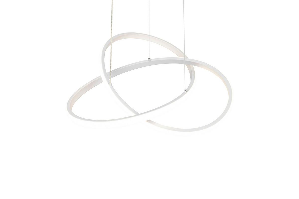 ZÁVĚSNÉ LED SVÍTIDLO MAXIMILIAN - bílá, Konvenční, kov/plast (50/150cm) - Mömax