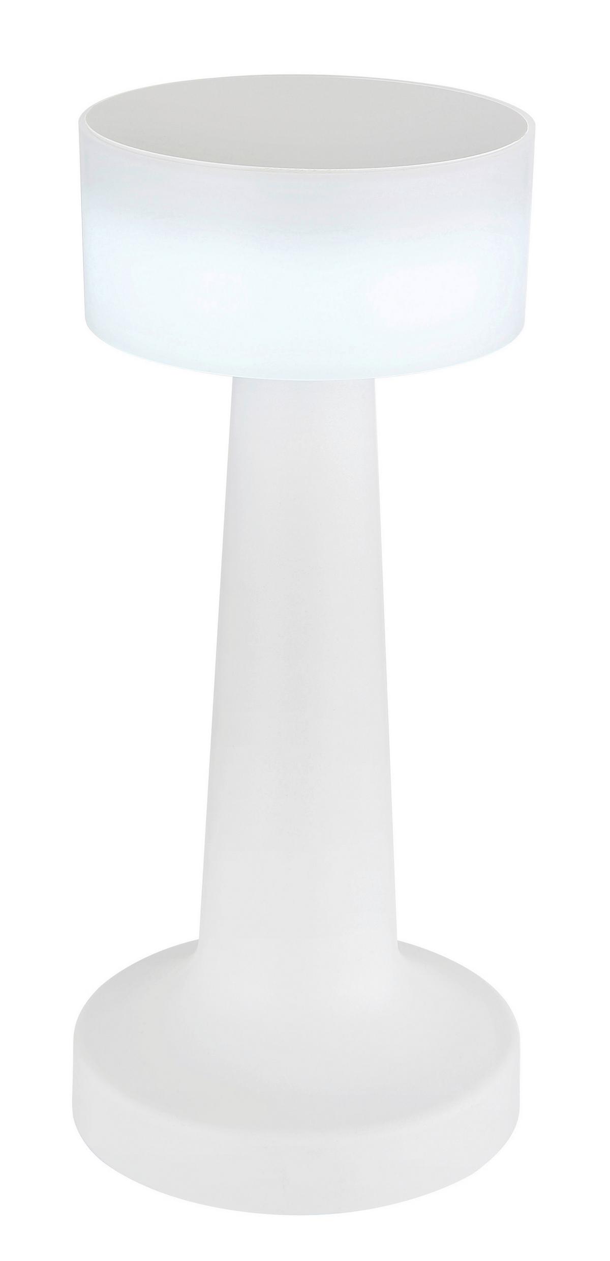 Akku-tischleuchte 58447w - Weiß, Basics, Kunststoff (9,5/21,5cm) - Globo