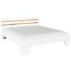 Holzbett 180x200 Cm Foster Eiche Artisan Dekor - Weiß/Eiche Artisan, KONVENTIONELL, Holzwerkstoff (180/200cm)