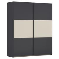 Schwebetürenschrank Neo Grau Champagner B: 175 cm - Champagner/Alufarben, MODERN, Holzwerkstoff (175/210/59cm) - Rauch Möbel