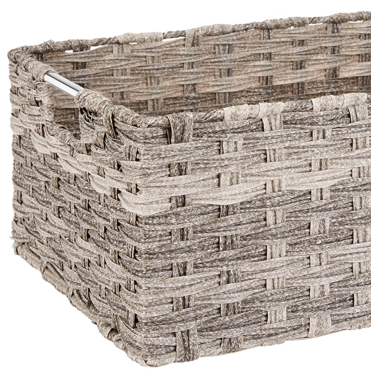 Polckosár Jandra - M - szürke, Romantik / Landhaus, műanyag/fém (40/18/30cm) - James Wood