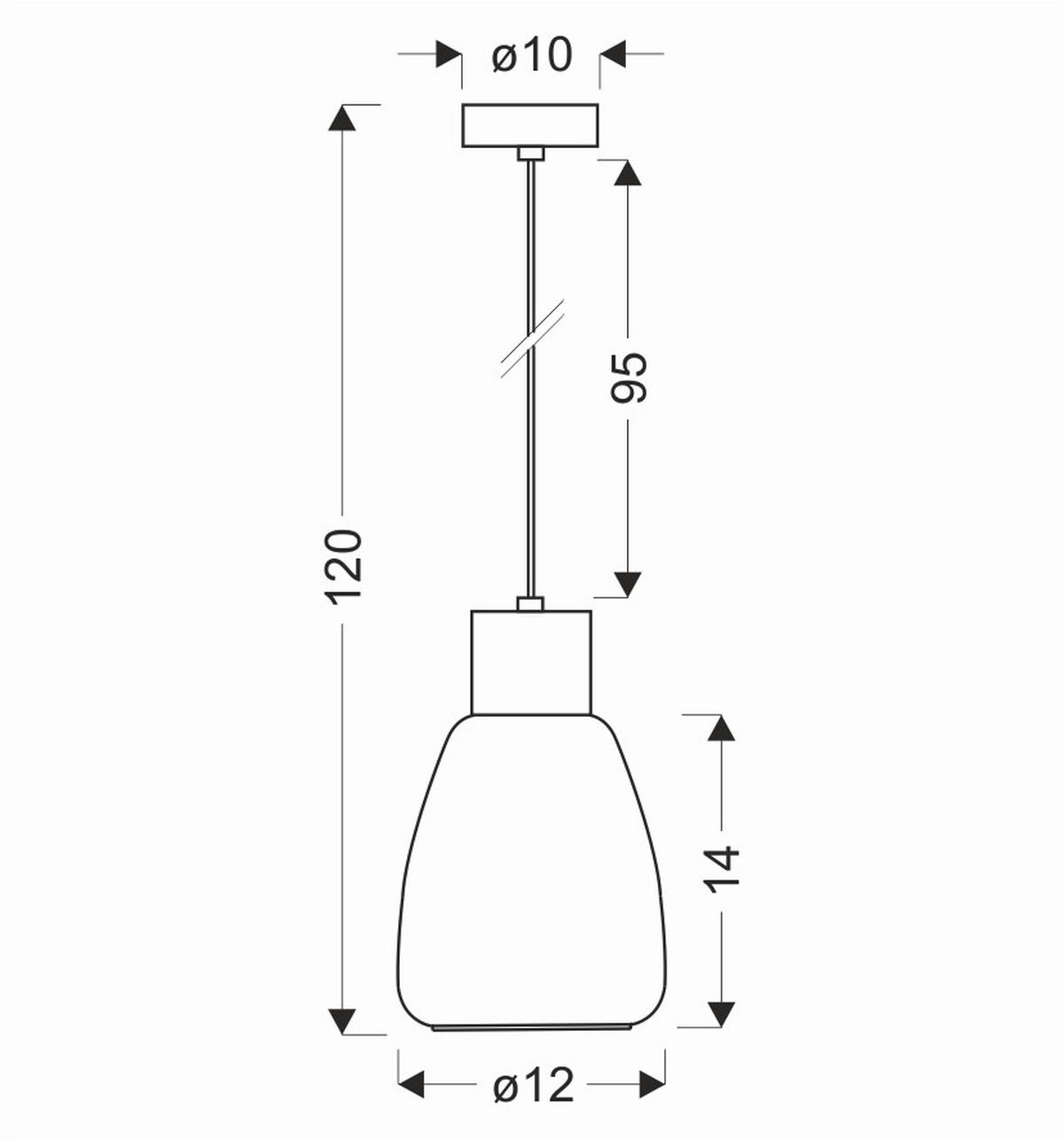 Pendelleuchte 31-35080 Moldo - Schwarz, KONVENTIONELL, Glas/Metall (12/12/120cm)